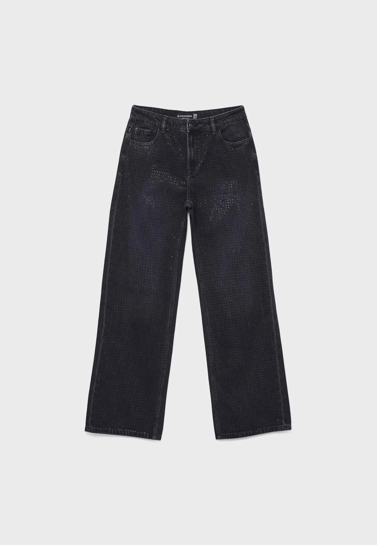 Straight-fit jeans with rhinestones Auréline