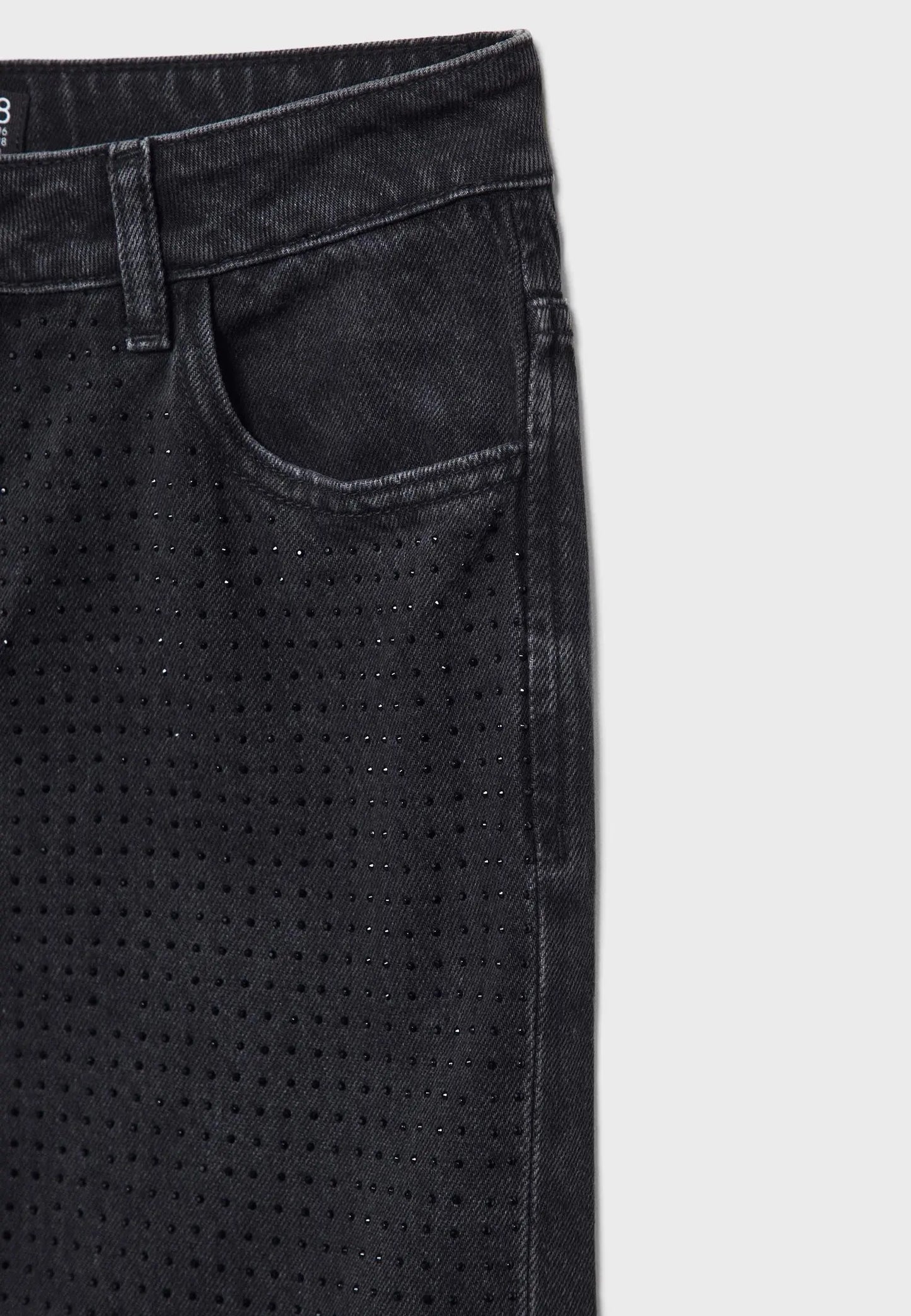 Straight-fit jeans with rhinestones Auréline