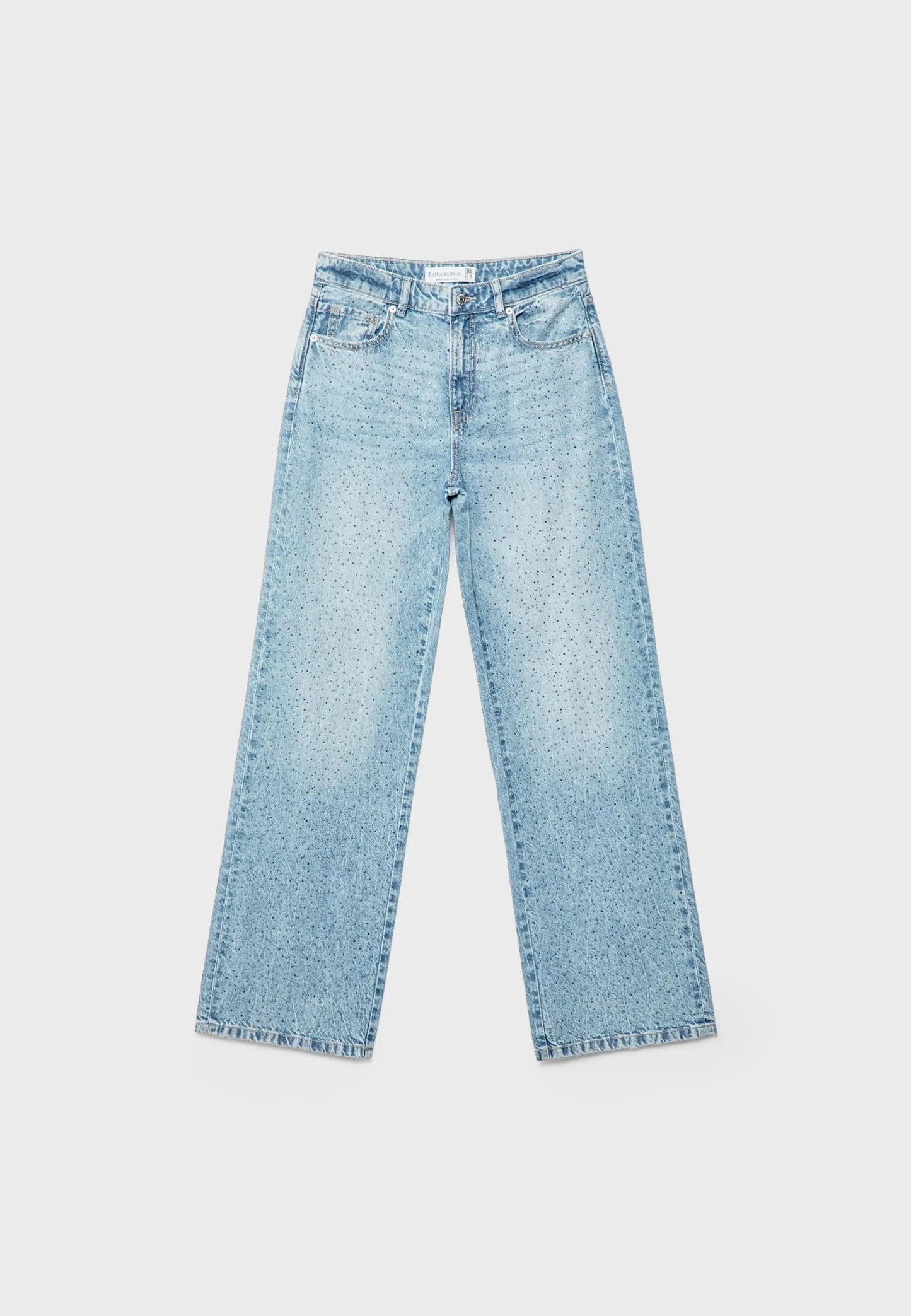 Straight-fit jeans with rhinestones Auréline