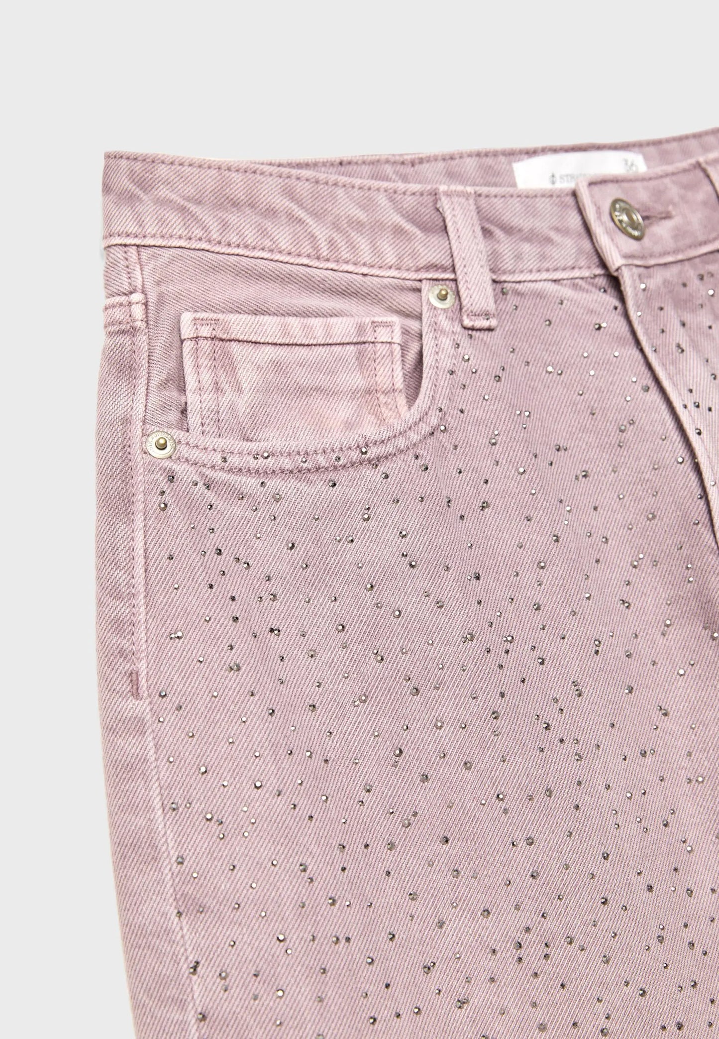 Straight-fit jeans with rhinestones Auréline