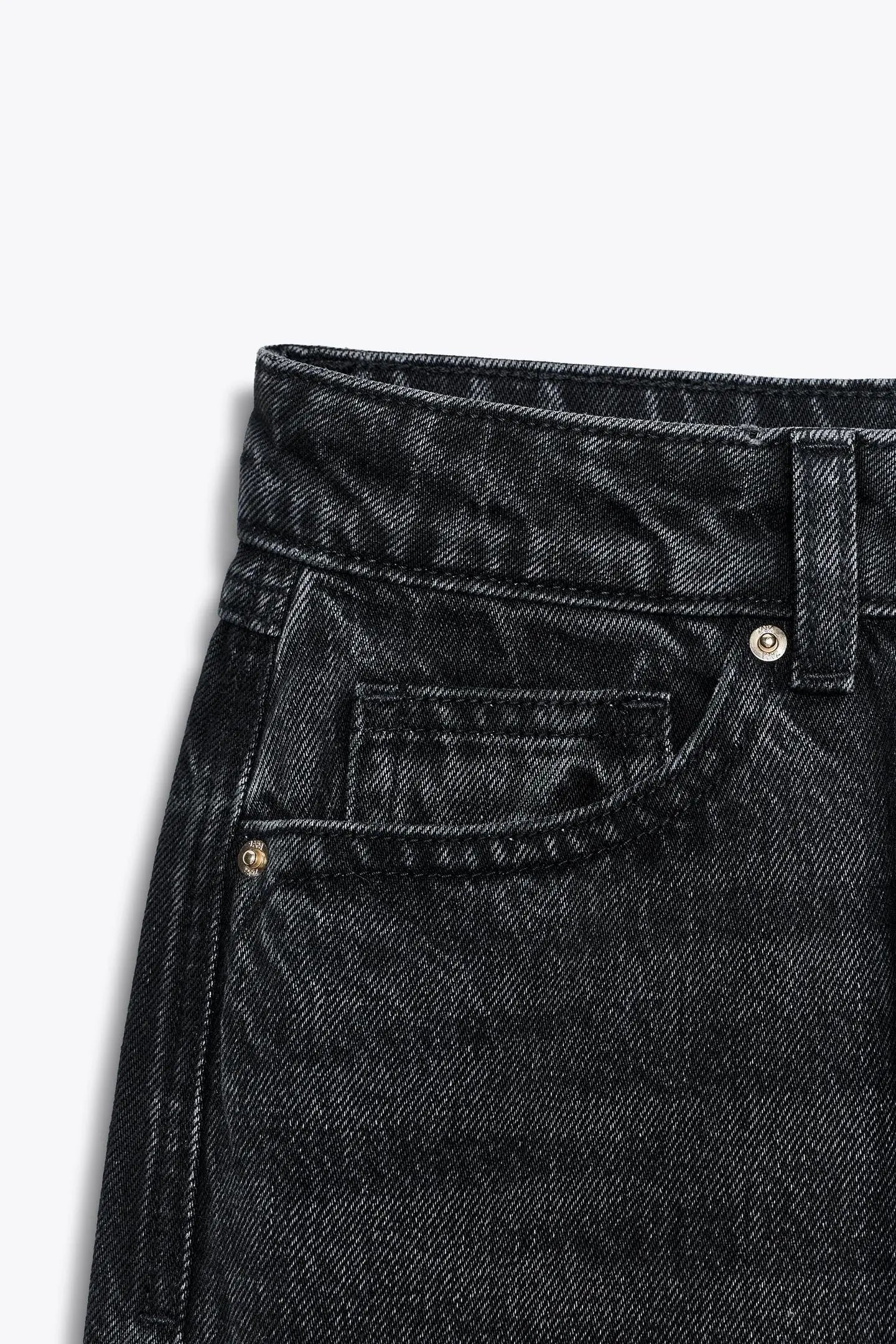 ZW COLLECTION WIDE LEG LOW-RISE JEANS JEANS