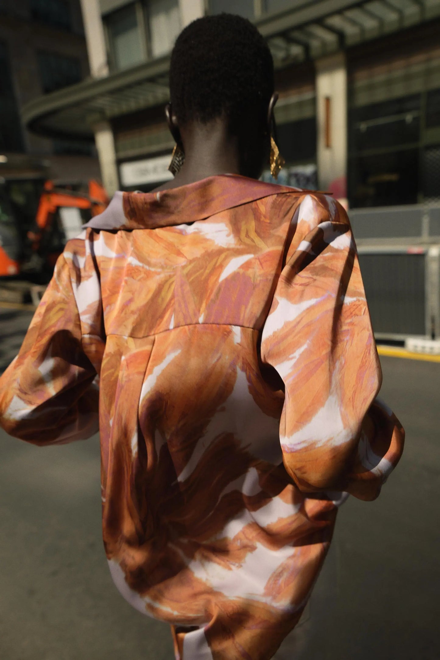 PRINTED SATIN SHIRT SHIRTS