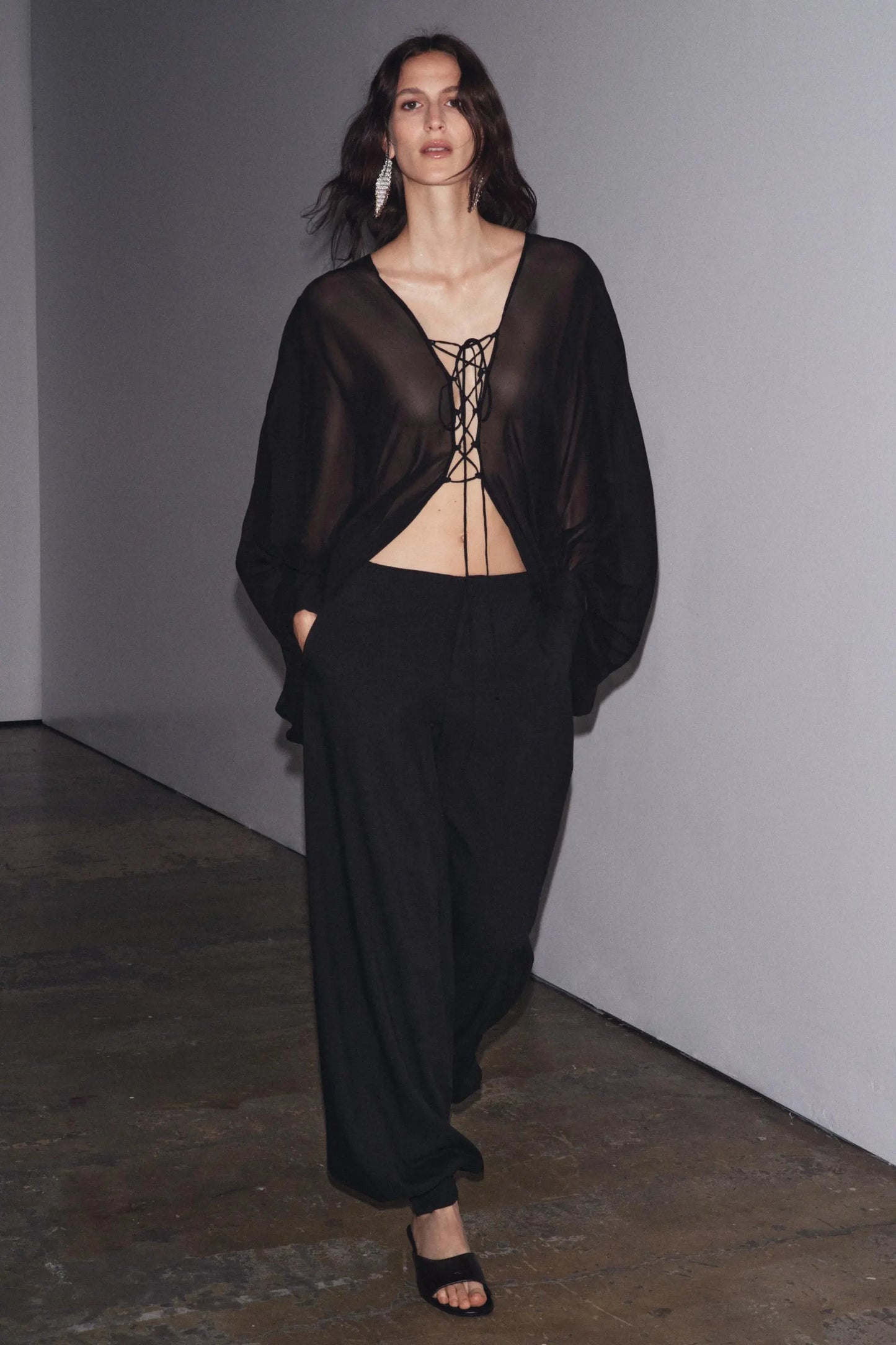 ZW COLLECTION CUFFED BALLOON TROUSERS KNITWEAR