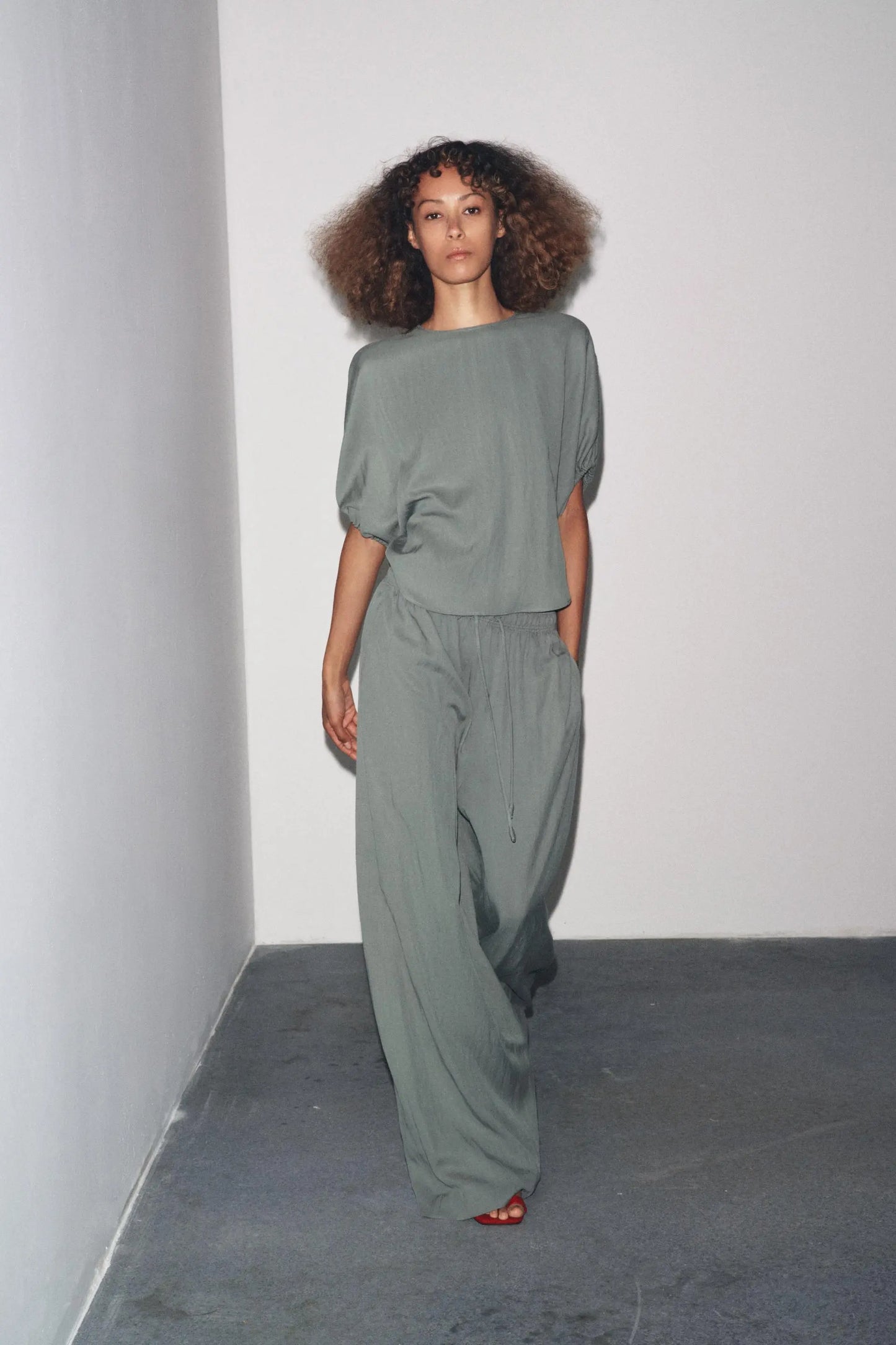 FLOWING PYJAMA TROUSERS TROUSERS