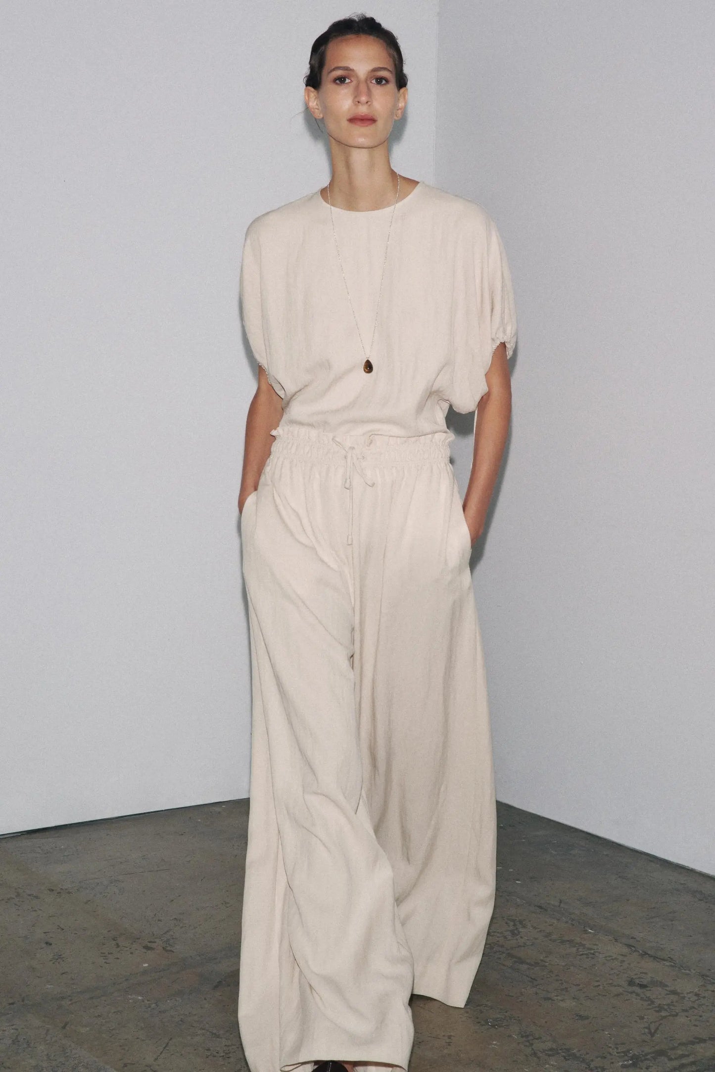 FLOWING PYJAMA TROUSERS TROUSERS