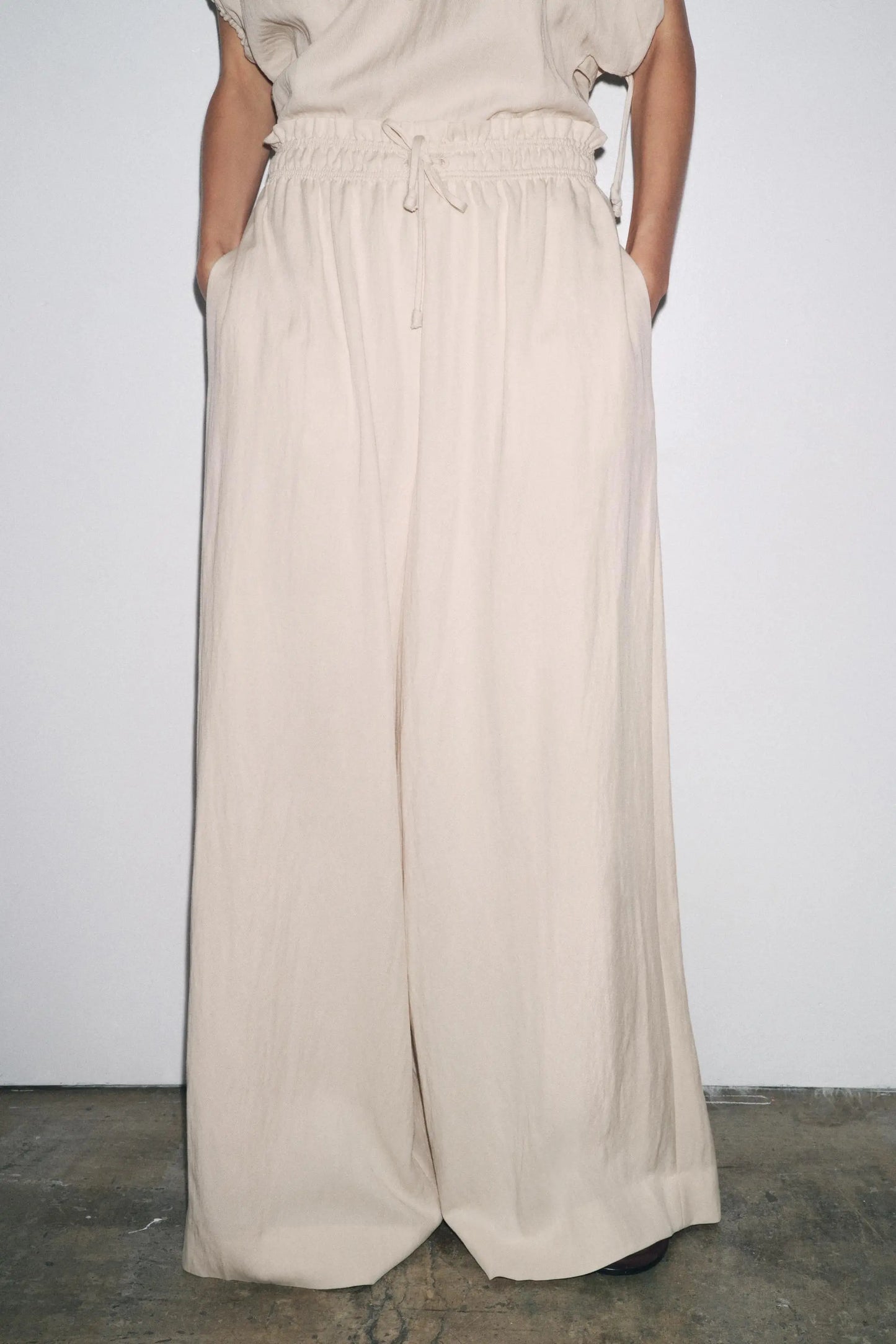 FLOWING PYJAMA TROUSERS TROUSERS