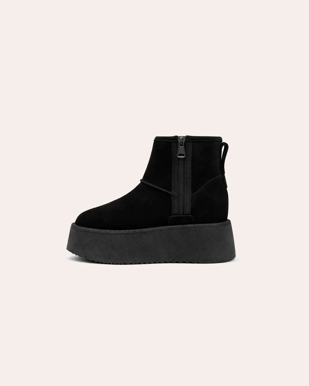 Genuine Leather Wool-Lined Platform Snow Boots Peashe