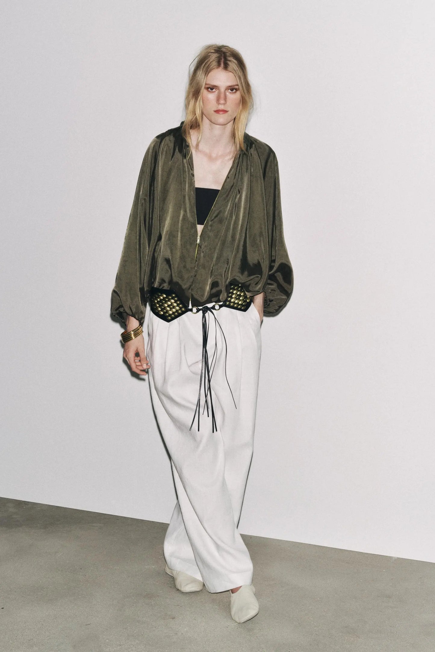 PUFFED BOMBER JACKET - ZW COLLECTION BLAZERS