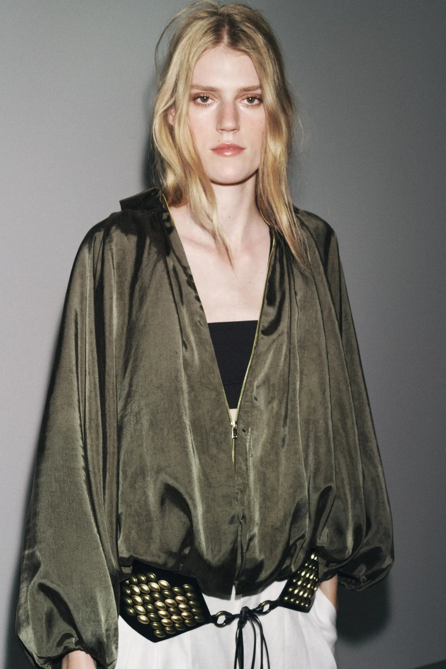 PUFFED BOMBER JACKET - ZW COLLECTION BLAZERS