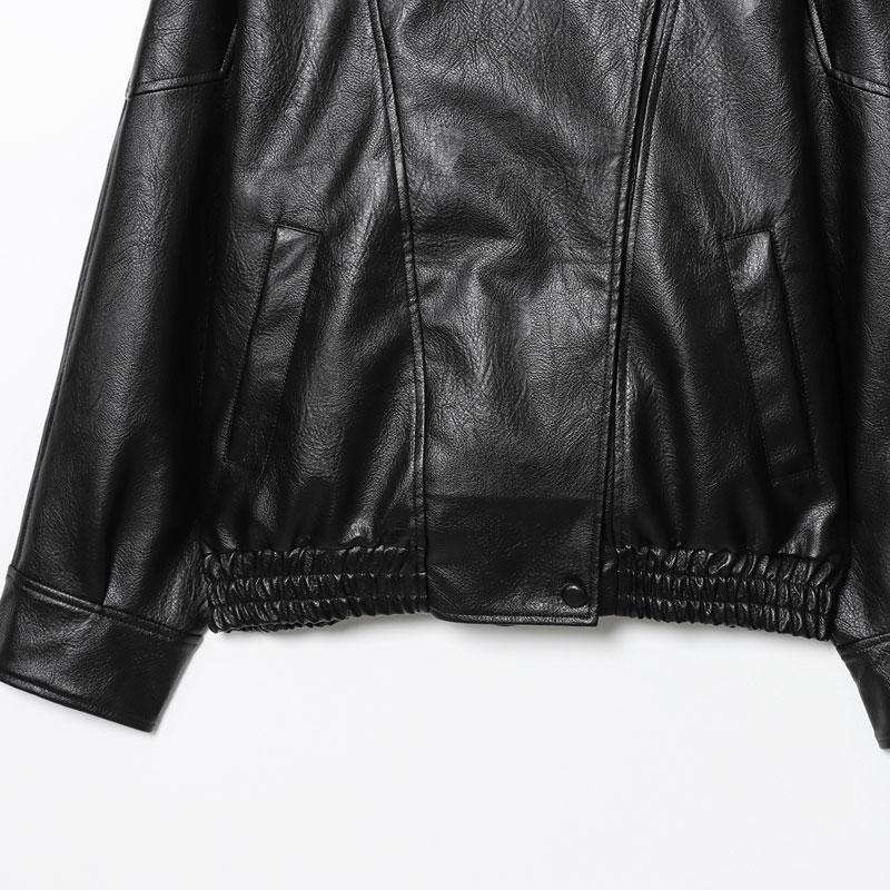 Oversized Leather Jacket