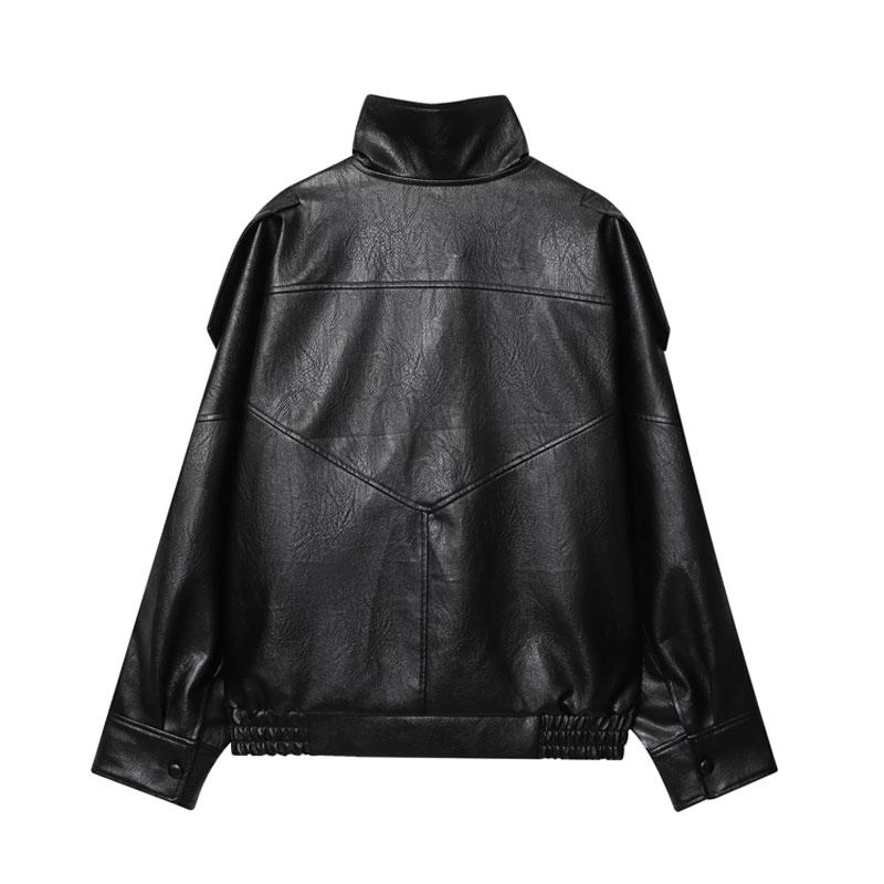 Oversized Leather Jacket