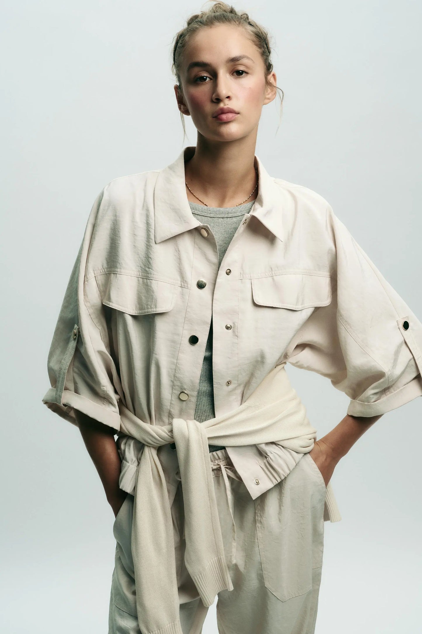 ZW COLLECTION POPLIN SHIRT SHIRTS