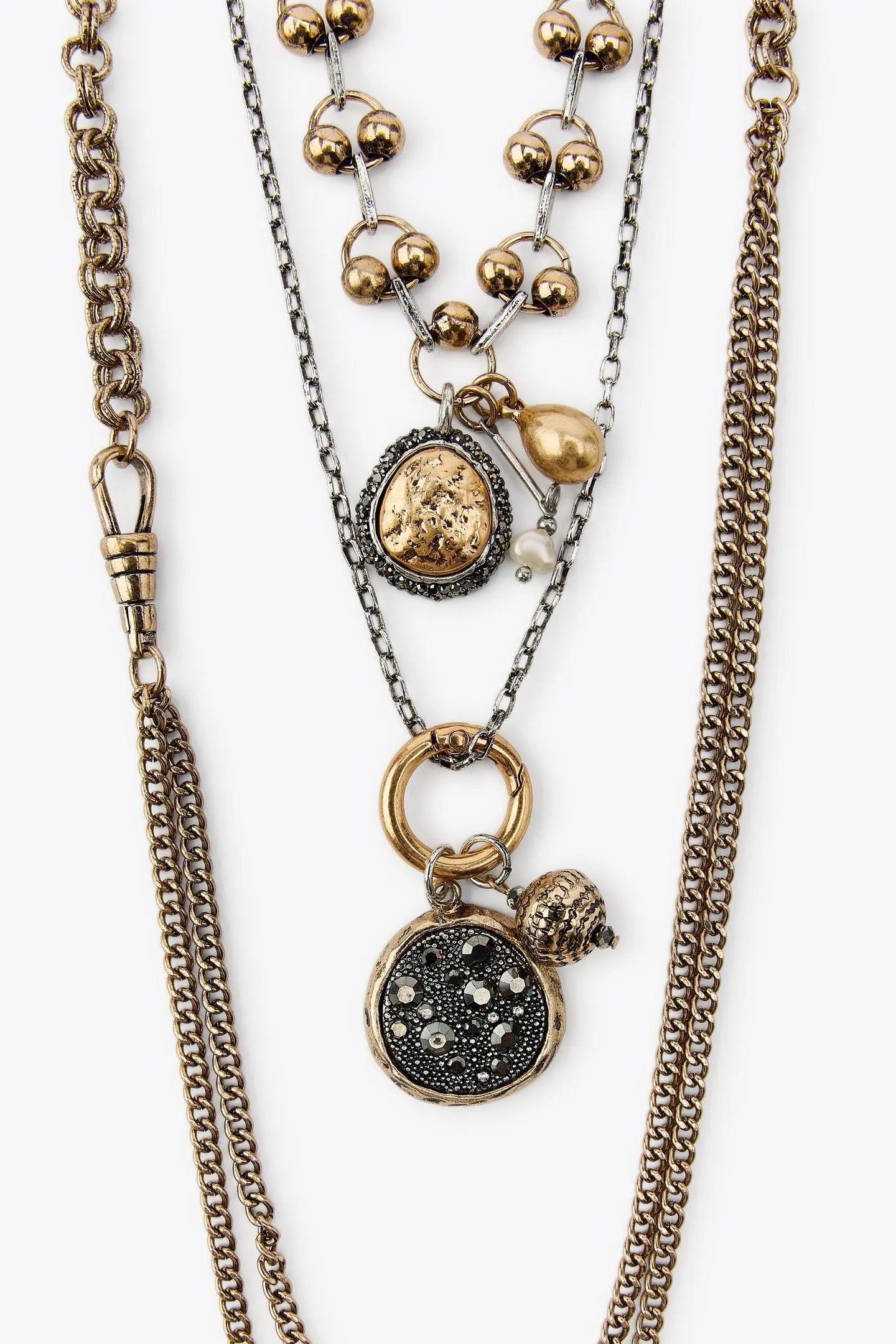 3-PACK OF ASSORTED CHAIN NECKLACES WITH COINS ACCESSORIES|JEWLLERY