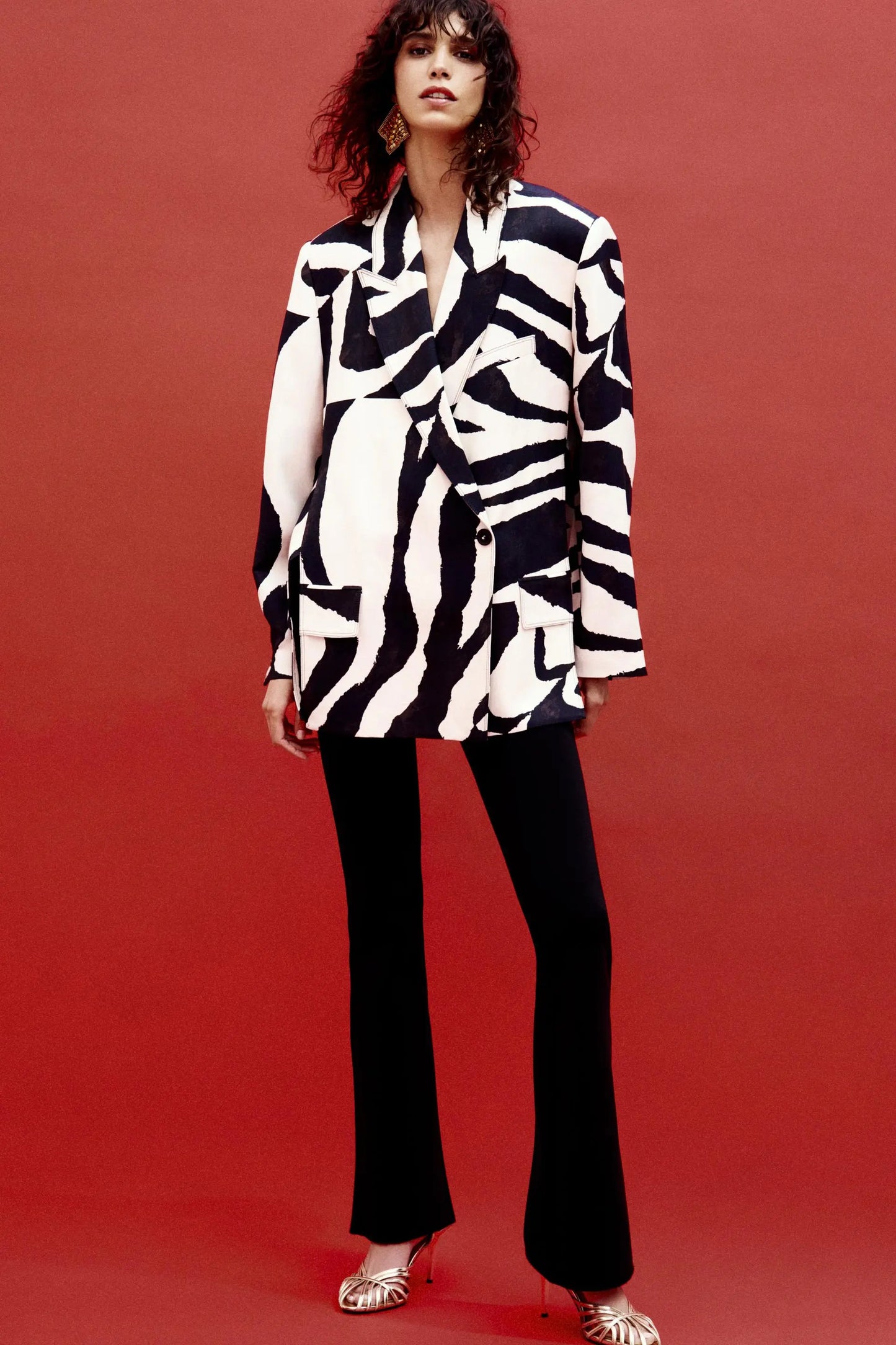 ZW COLLECTION ANIMAL PRINT BLAZER BLAZERS