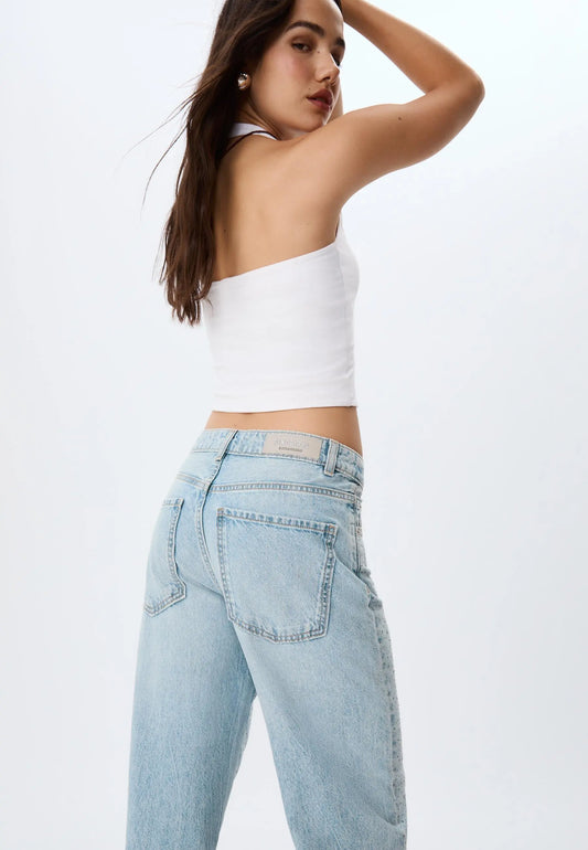 Straight-fit jeans with rhinestones Auréline