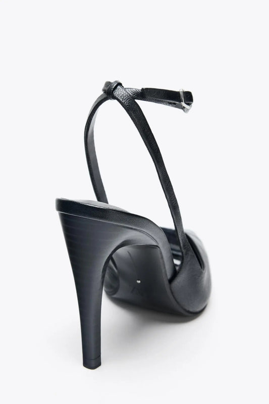 LEATHER HIGH-HEEL SHOES SHOES