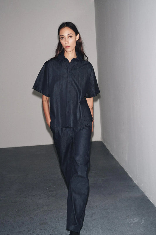 ZW COLLECTION DENIM SHIRT SHIRTS