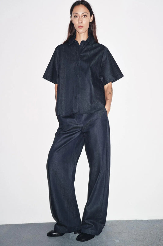 ZW COLLECTION DENIM SHIRT SHIRTS