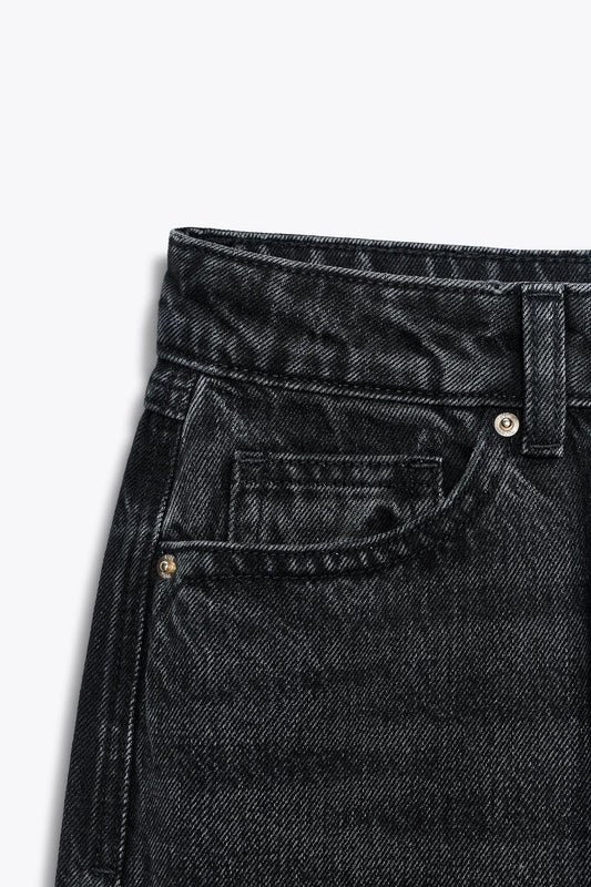 ZW COLLECTION WIDE LEG LOW-RISE JEANS JEANS