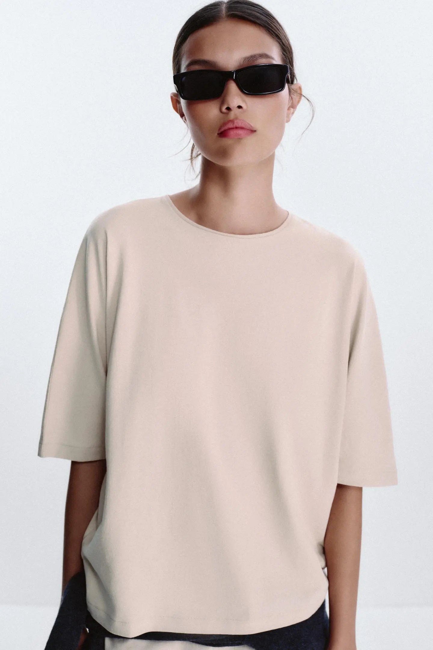 OVERSIZED TEXTURED T-SHIRT T-SHIRTS