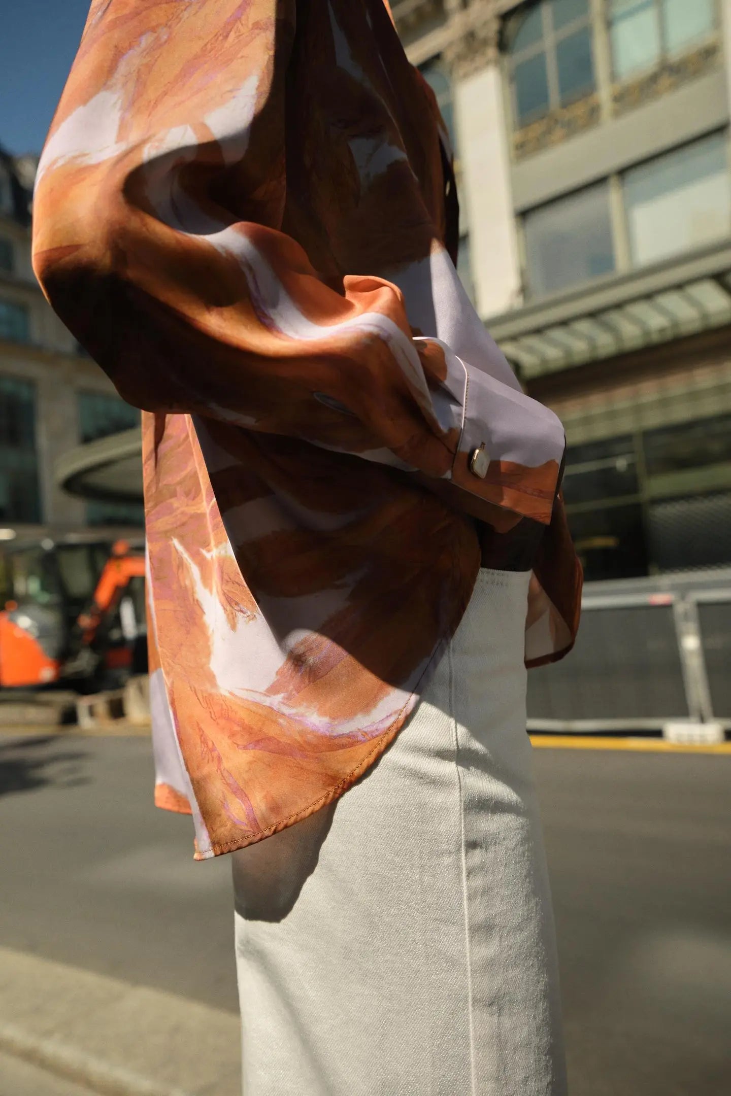 PRINTED SATIN SHIRT SHIRTS