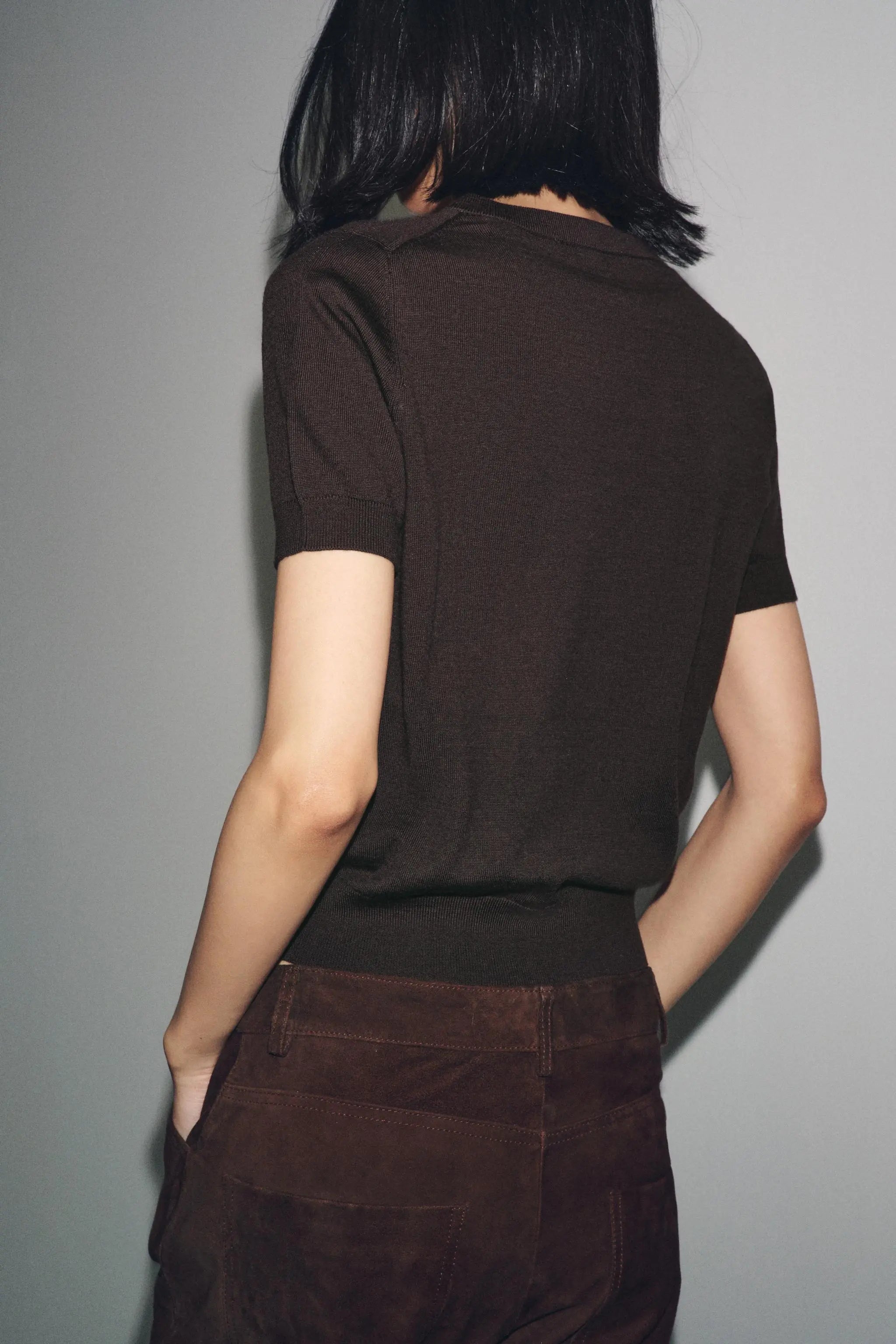 100% WOOL SHORT SLEEVE TOP T-SHIRTS