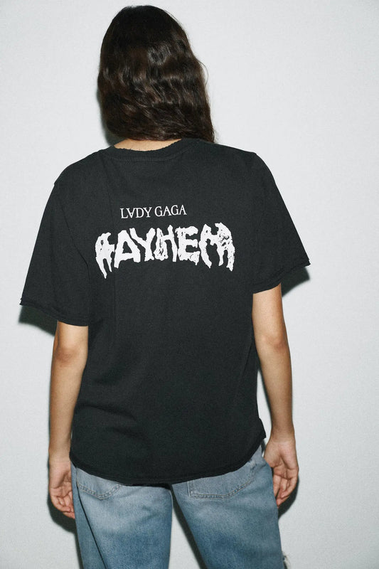 LADY GAGA FADED-EFFECT T-SHIRT T-SHIRTS