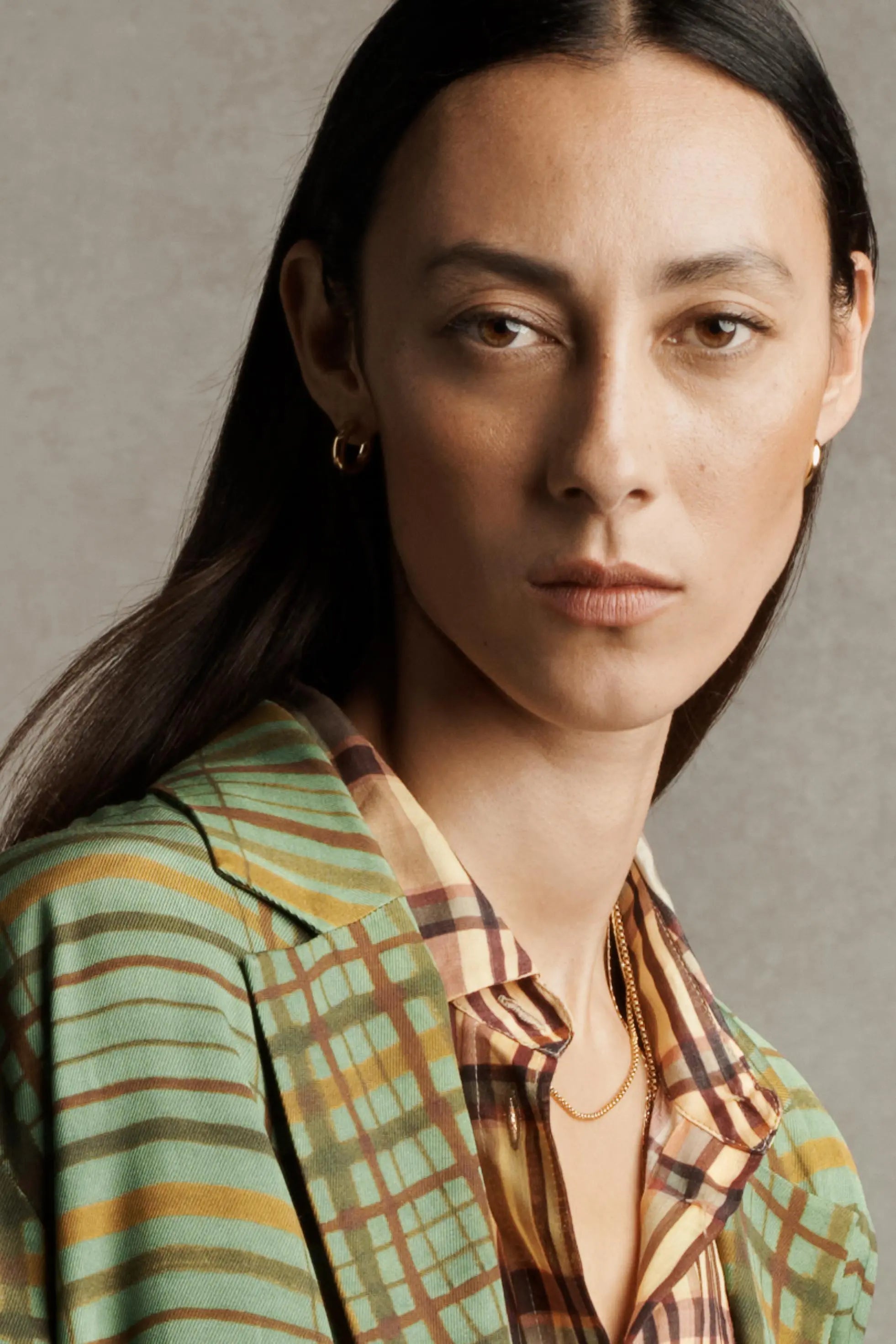 ZW COLLECTION FLOWY CHECK BLAZER BLAZERS