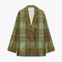 ZW COLLECTION FLOWY CHECK BLAZER BLAZERS
