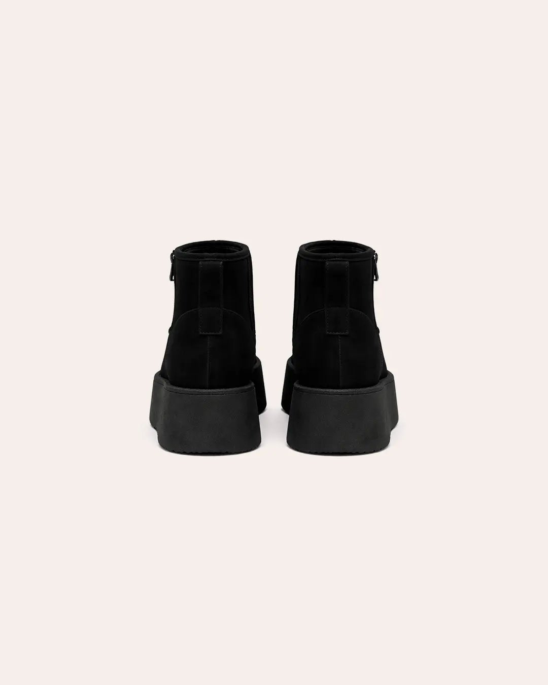 Genuine Leather Wool-Lined Platform Snow Boots Peashe