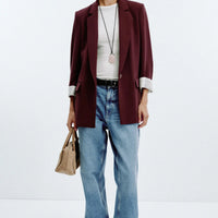 PRINTED CUFF BLAZER BLAZERS