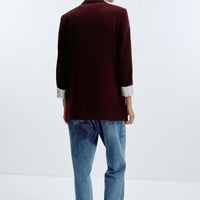 PRINTED CUFF BLAZER BLAZERS