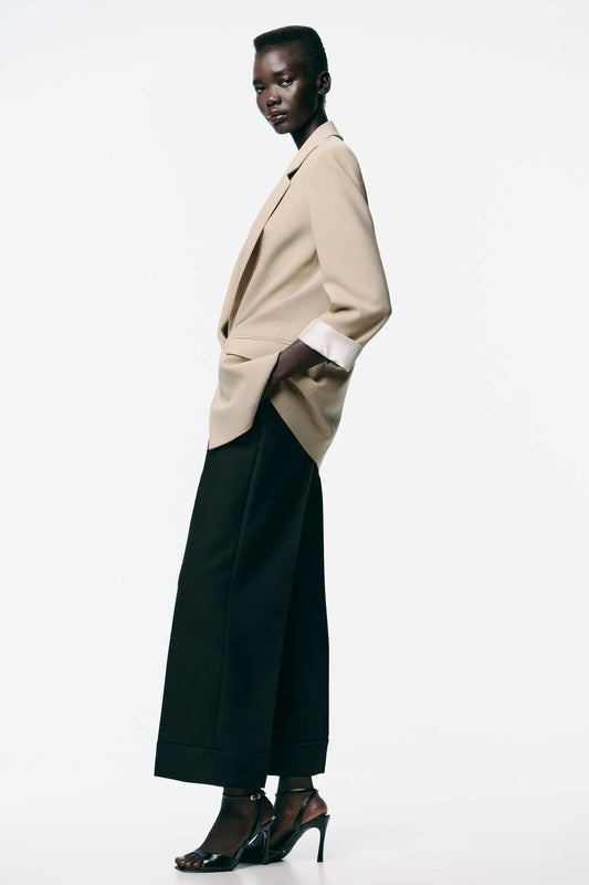 PRINTED CUFF BLAZER BLAZERS