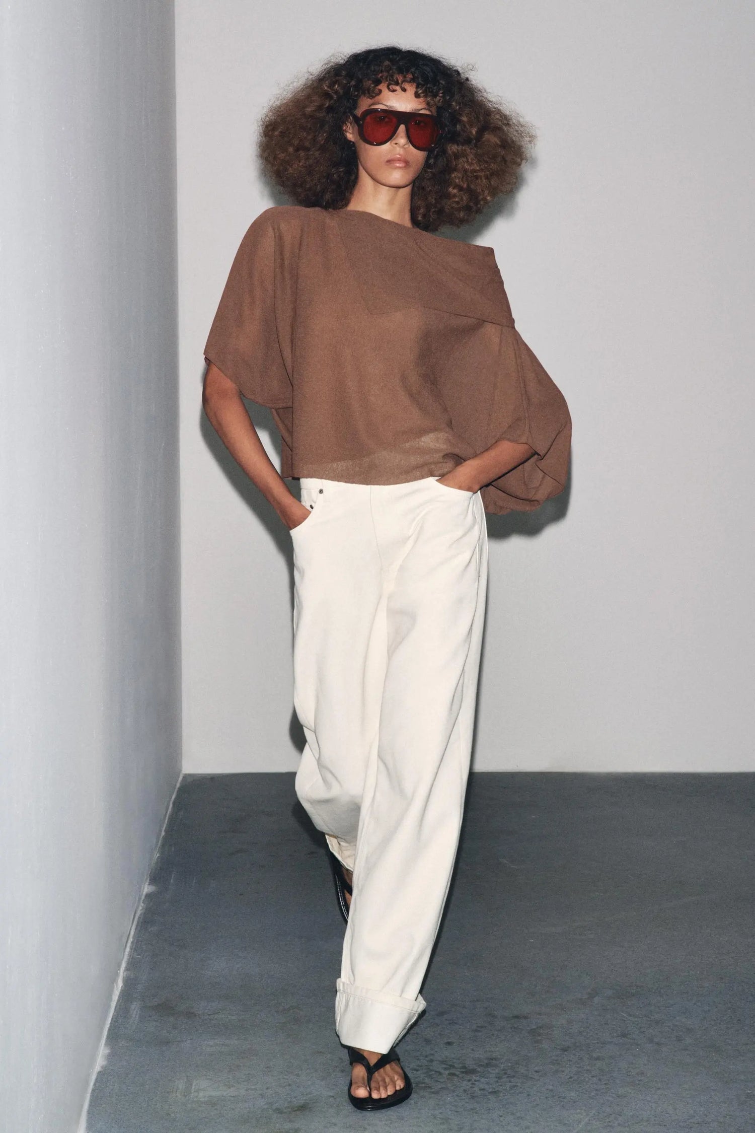 PLAIN KNIT LAYERED TOP TOP|BODYSUITS