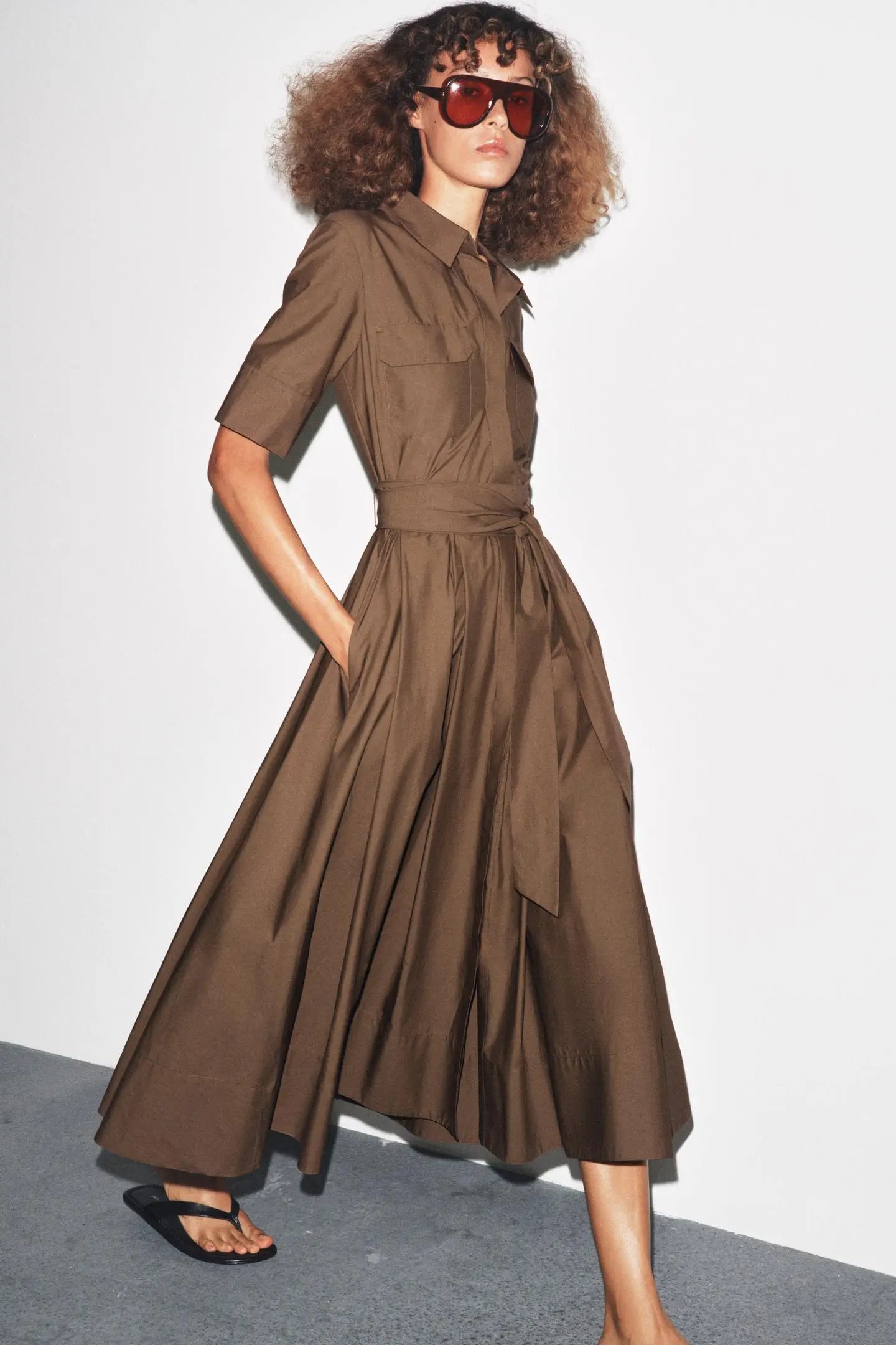 POPLIN DRESS DRESSES