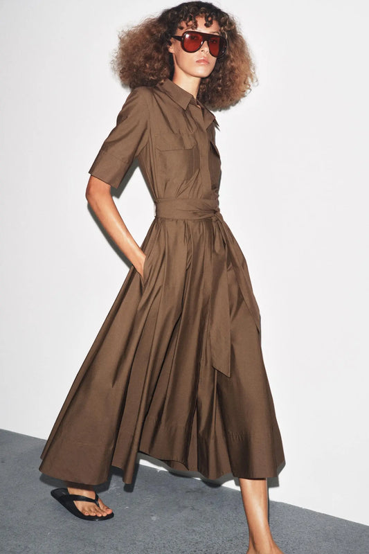 POPLIN DRESS DRESSES