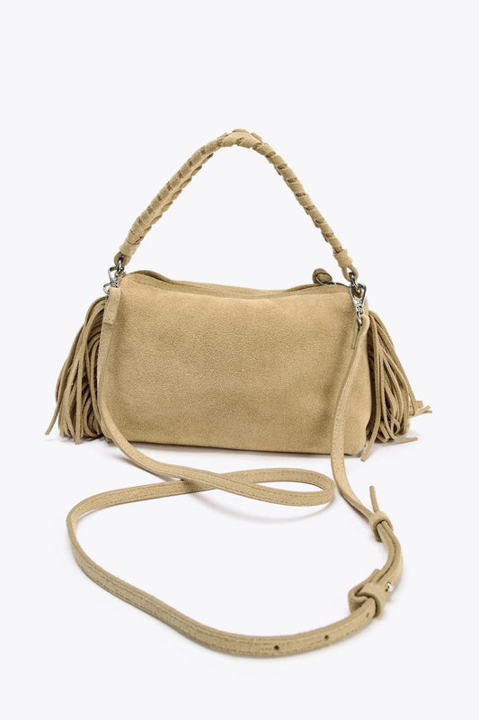 MINI SPLIT SUEDE FRINGED BAG BAGS