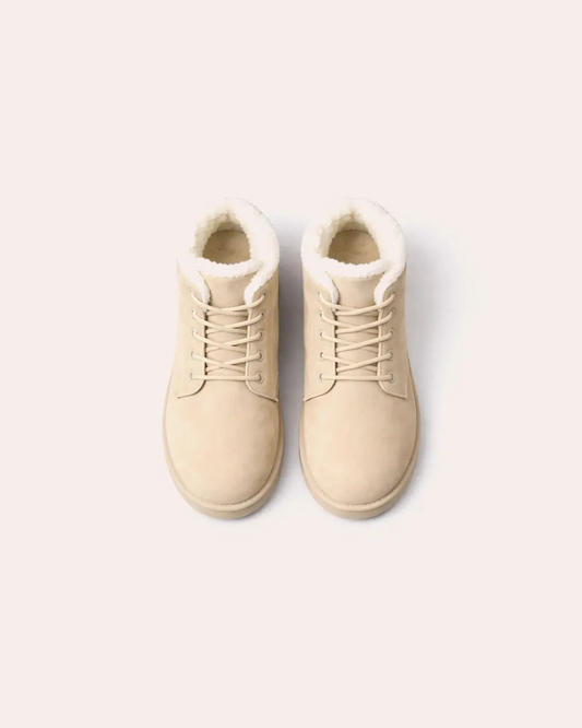 Warm Cotton Flat Ankle Boots Peashe