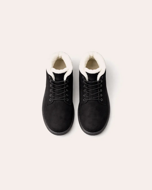 Warm Cotton Flat Ankle Boots Peashe