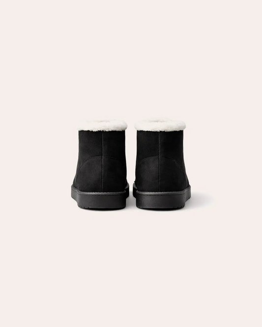 Warm Cotton Flat Ankle Boots Peashe