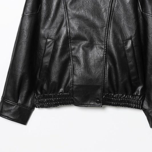 Oversized Leather Jacket