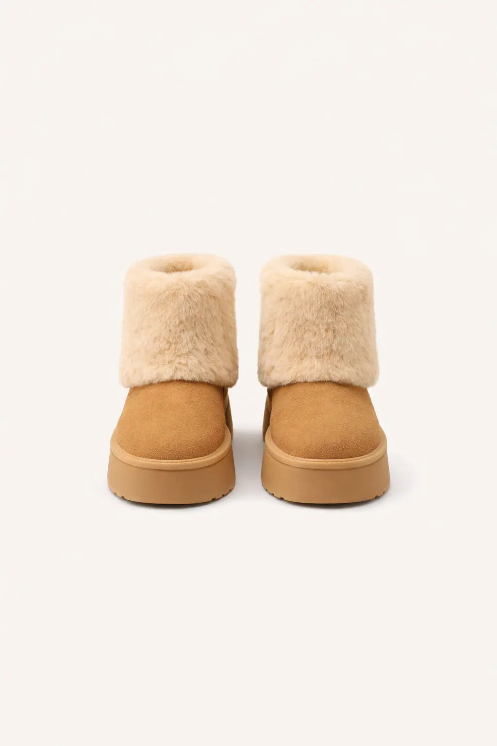 Nordic Faux-Fur Platform Boots Peashe