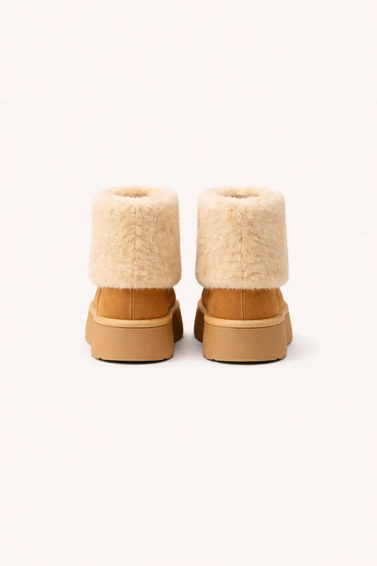 Nordic Faux-Fur Platform Boots Peashe