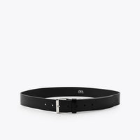 LEATHER BELT WITH SQUARE BUCKLE ACCESSORIES|JEWLLERY