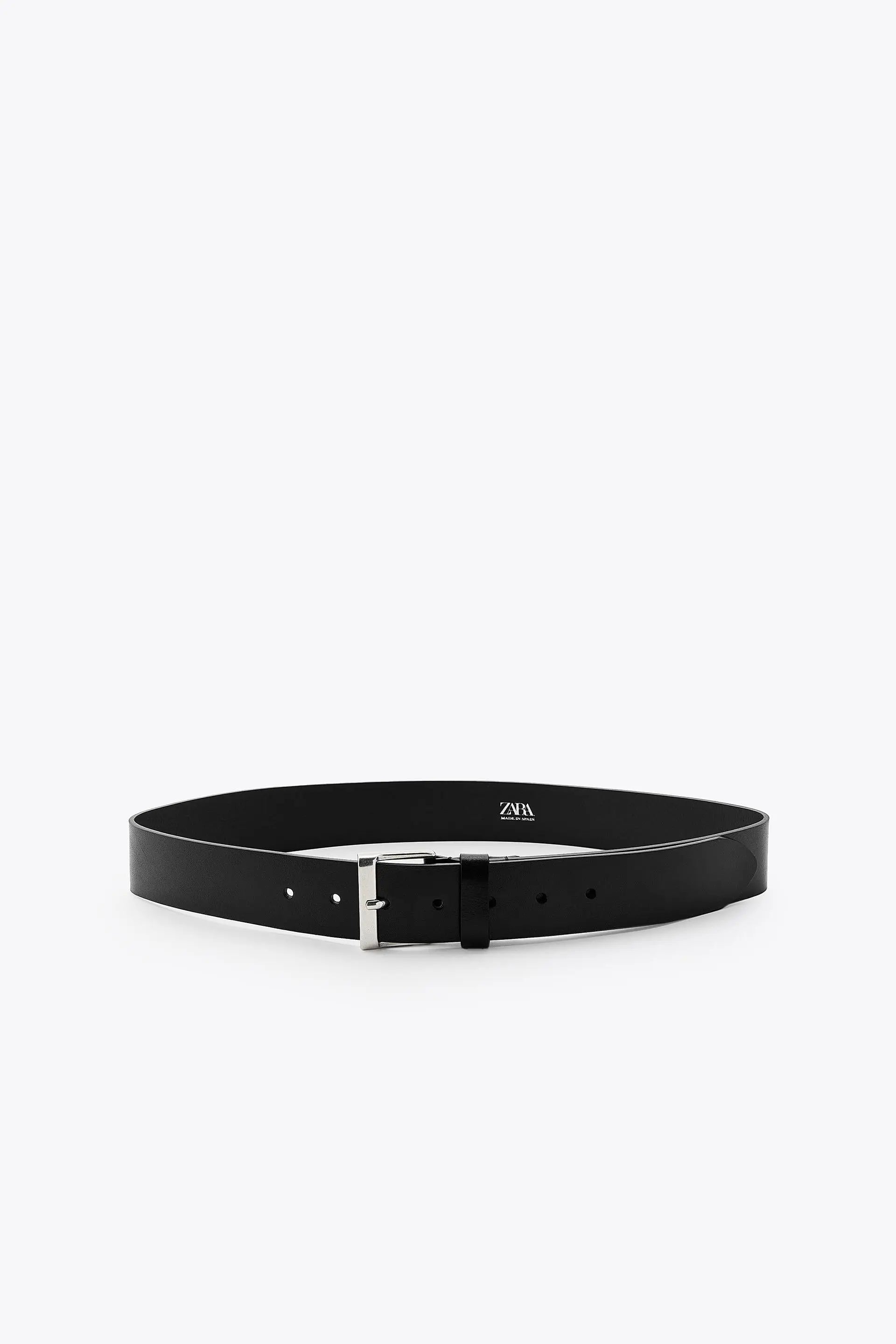 LEATHER BELT WITH SQUARE BUCKLE ACCESSORIES|JEWLLERY