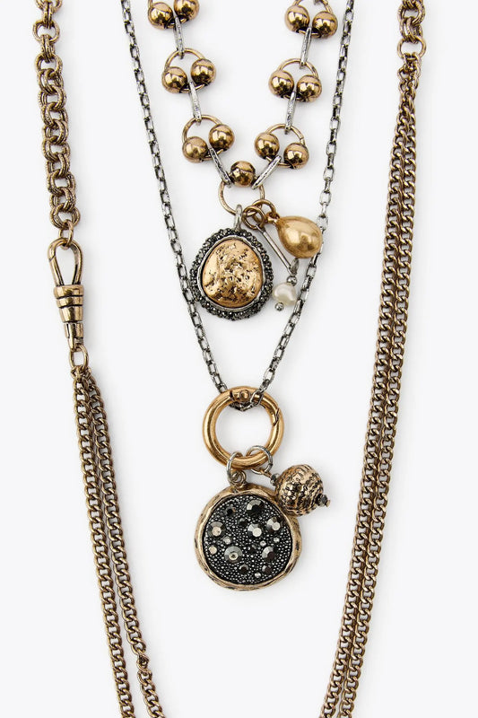 3-PACK OF ASSORTED CHAIN NECKLACES WITH COINS ACCESSORIES|JEWLLERY